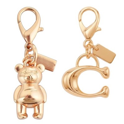 Masterhome Bag Charm Keychain，Bag Charms for One Size, C-bear Gold