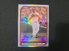 KEN GRIFFEY JR. CINCINNATI REDS 2008 BOWMAN CHROME REFRACTOR PARALLEL CARD #81