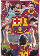 2010-11 Panini FC Barcelona LIONEL MESSI FORCA BARCA Puzzle Sticker-ALL 8-MESSI.