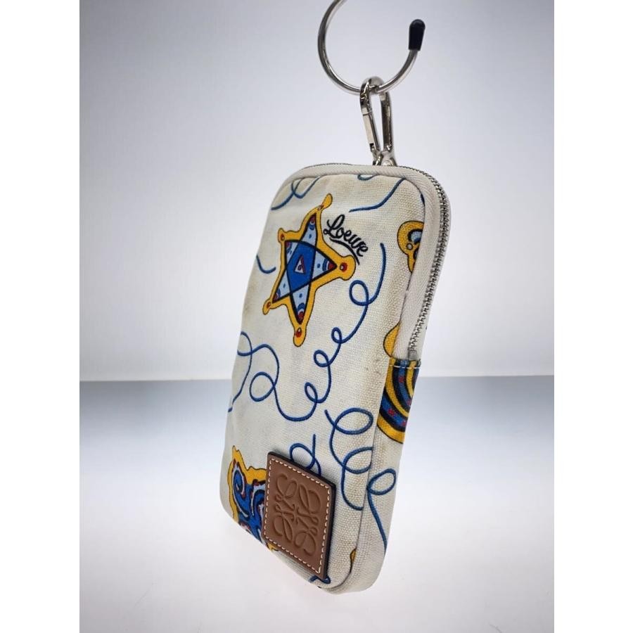 Loewe Pouch Canvas White Patterned Authentic - image 2