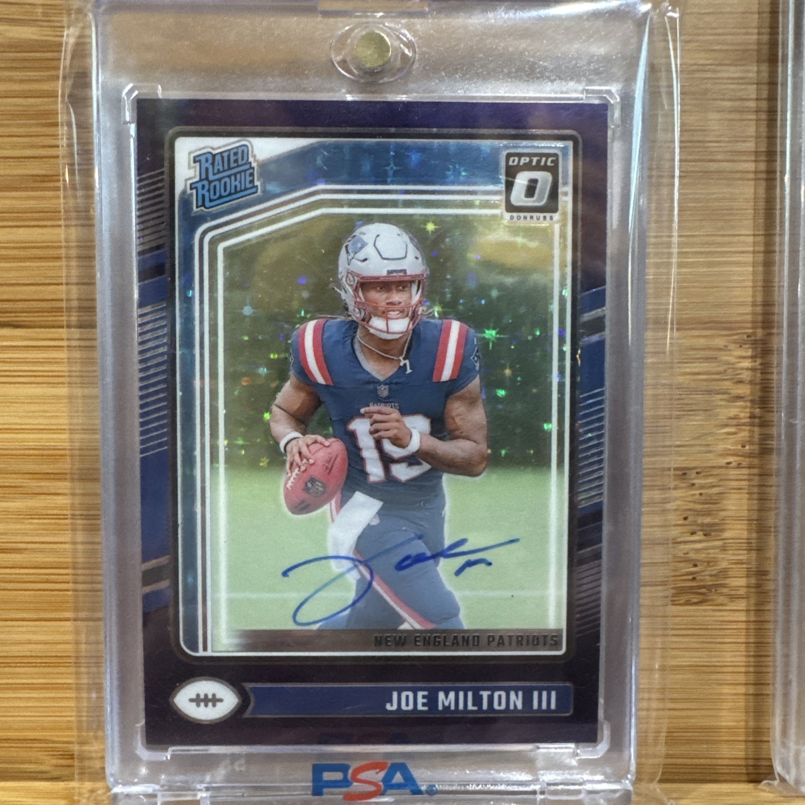 2024 Panini Optic Joe Milton Rookie Auto Purple Stars /42 #255