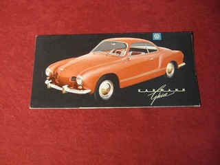 1959 VW Volkswagen Karmann Ghia Sales Brochure Booklet Catalog Original Old