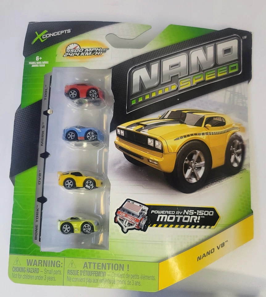  3 Lot Xconcepts Nano Speed 4 Pack Nano Utility Vehicles, 2 Pack Rods, 4 Pack V8 - Image 4 of 4