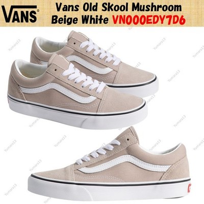 Vans Old Skool Mushroom Beige White VN000EDY7D6 Men's Size | eBay