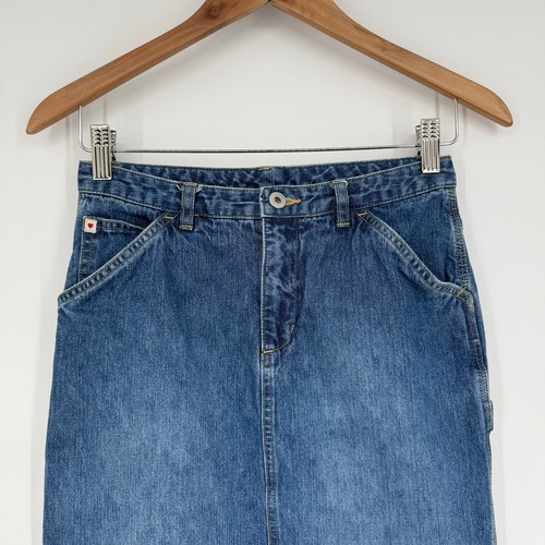 Old Navy Girl's Long Denim Jean Skirt Modest Size 12 Cotton - Picture 2 of 10