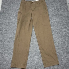 Wearguard UPS Pants Men Size 34x34 Brown Flat Front Workwear Uniform
