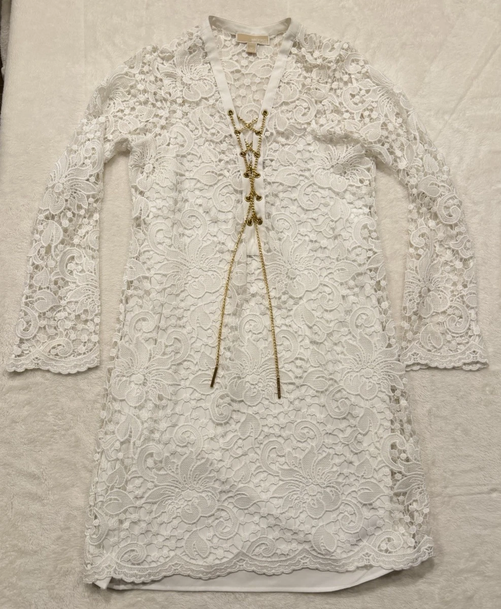 michael kors white floral lace dress Michael Kors Collection Floral Lace Shift Dress main image 1