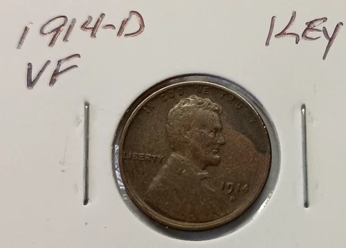 1914-D VF Lincoln Wheat Cent Key Date
