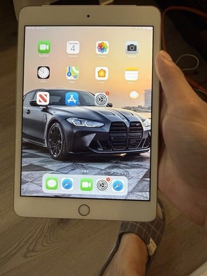 Apple iPad mini Series 7.9 in iOS Tablet, Gold Color (Home Button)