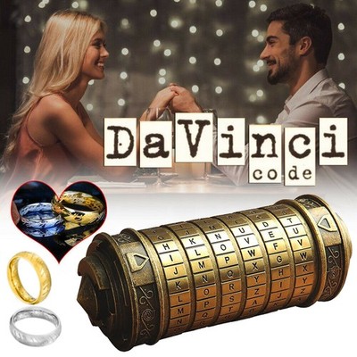 Da Vinci Code Cryptex Schloss Kreative Retro Liebhaber Schloss Zylinderschloss