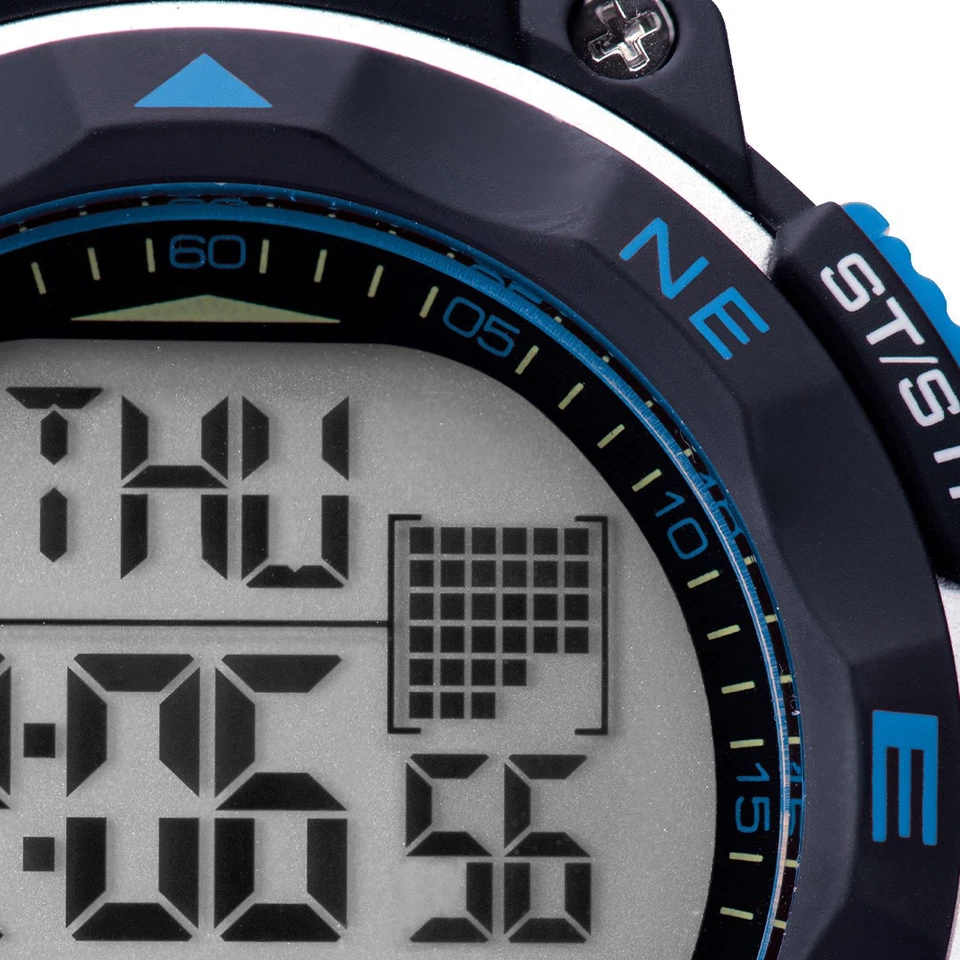 Reloj digital Limit Active 50 mm redondo azul para hombre con correa azul Foto 3 de 4