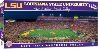 MasterPieces - 1000 Piece Jigsaw Puzzle, NCAA LSU Tigers, Panoramic Football Sta