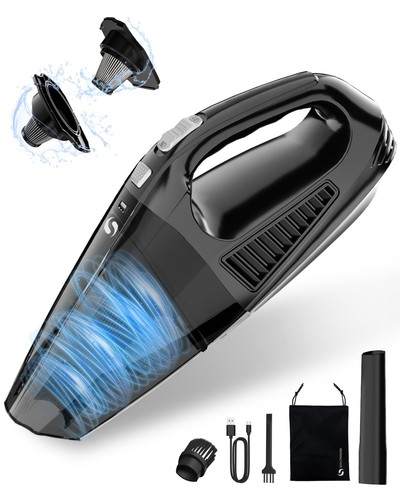 Handheld Vacuum Cordless, 12000Pa Car Vacuum Portable with Brushless Motor, H...