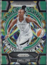 2025 Panini Prizm WNBA #7 Kaleidoscopic Green Prizm Jewell Loyd Las Vegas Aces