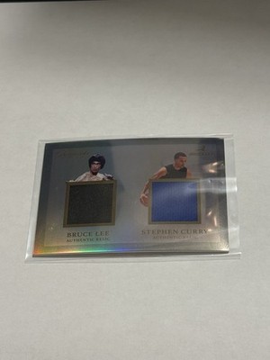 Bruce Lee Stephen Curry 2024 Keepsake 50th Anniversary #256 Dual Relic Patch