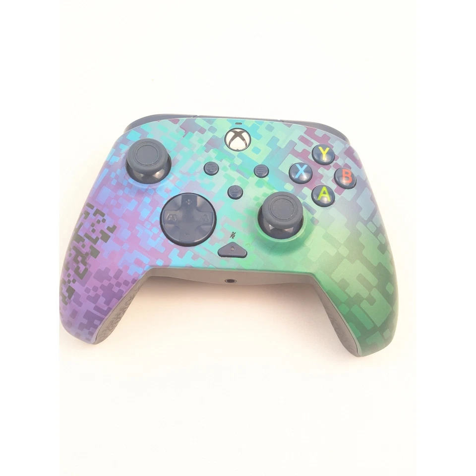 PDP REMATCH Advanced Wired Controller Xbox Purple Green Pixel - Image 2 of 4