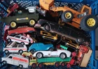 ORIGINAL VINTAGE DIECAST & TIN TOY JOB LOT DINKY TRIANG & OTHERS CARS TRUCKS etc