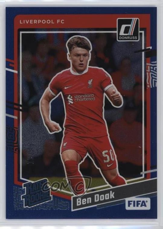 2023-24 Panini Donruss FIFA Rated Rookie Blue /49 Ben Doak #182 Rookie RC 19qk