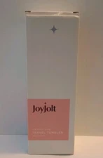 Joy Jolt Water Bottle 22oz Stainless Steel White 
