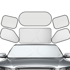 6Pcs Car Window Shades Privacy Shade Blackout Camping Travel Sun Cover Visor UUK