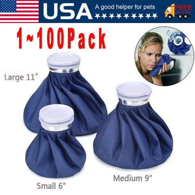 #ad 1 100x Ice Bags Packs Knee Neck Reusable Cold Relief Pain Headache Sport Injury $485.61
