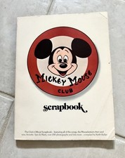 Vtg 1975 Mickey Mouse Club Scrapbook Songs/Photos/History/Soft Cover See Photos