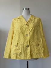 Gerry Weber Blazer in Gelb, Gr&ouml;&szlig;e 42, Leinenmischung, sehr guter Zustand
