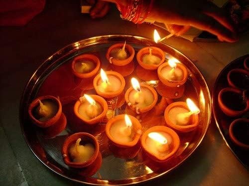 Clay Diya Diwali Deepawali Pooja Item Mitti Ke diye Indian Religious Item Pac... - Picture 5 of 5