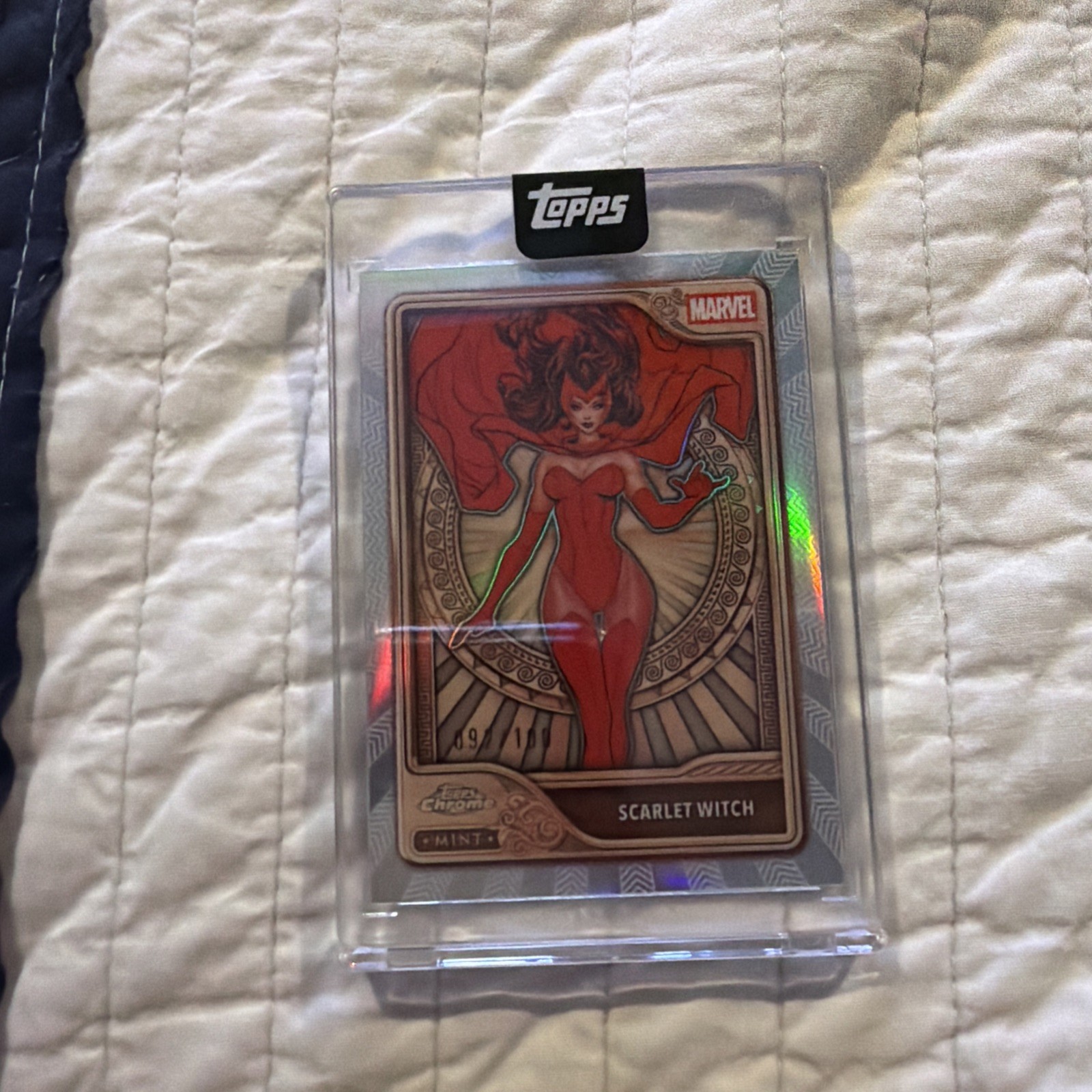 2026 Topps Chrome Marvel Mint Encased #20- Scarlet Witch /100