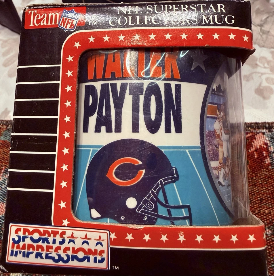 Taza Walter Payton NFL Superstar Collectors Foto 2 de 4
