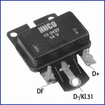 130427 ALTERNATOR REGULATOR HITACHI FOR VOLVO 440 K,460 L,340-360,480 E - Picture 2 of 5