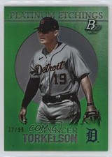 2021 Bowman Platinum Etchings Green 32/99 Spencer Torkelson #PET-2 15tx