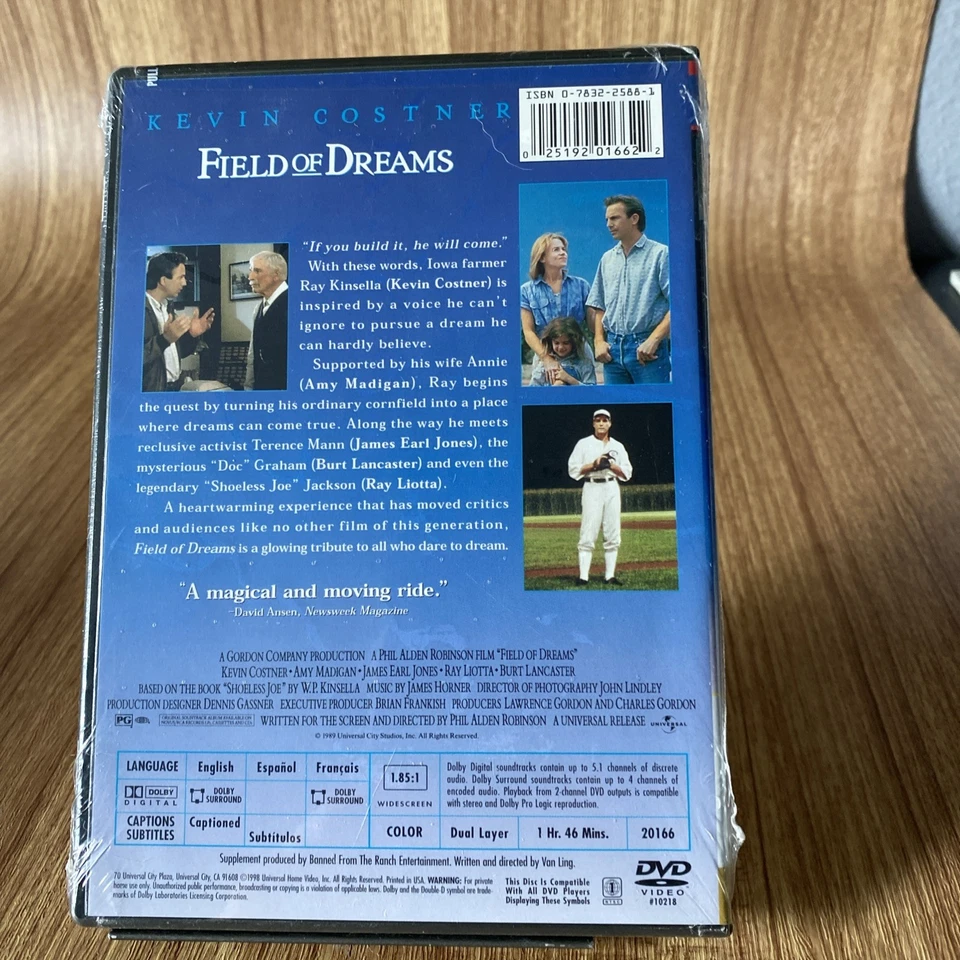 Field of Dreams Collector’s Edition (DVD, 1989, Widescreen) New Factory Sealed - Image 2 of 3
