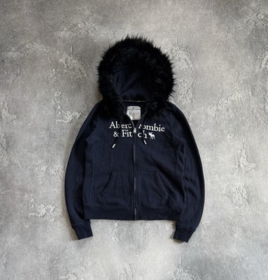 ✨希少✨【Abercrombie＆Fitbh】アバクロ y2kファージャケットL Abercrombie & Fitch L/size Y2K Fur Faux Hoodie Style If Six Was