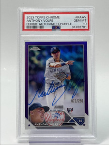 2019 Panini Anthony Volpe auto 直筆サイン シリ 2019 Panini Anthony