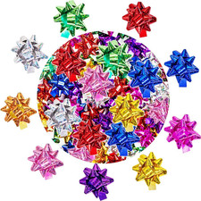 120 Pcs Mini Christmas Bows 1.5" Inch Self Adhesive for Gift Wrapping Birthday H