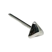 Pyramide Nasenstecker 3Mm Dreieck 925 Sterling Silber L Biegbar Pin KöRpersch...