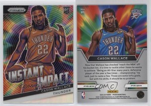 2023-24 Panini Prizm Instant Impact Silver Prizm Cason Wallace #15 Rookie RC