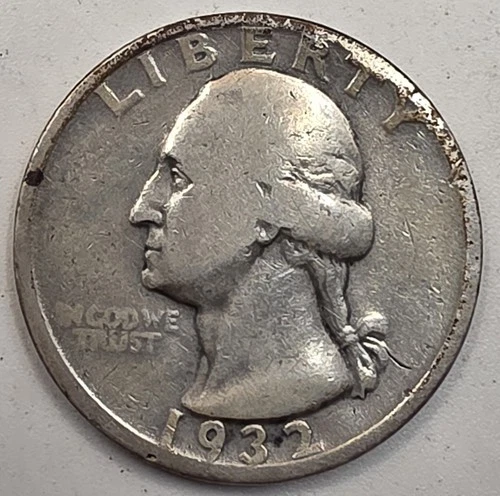 *KEY DATE* 1932-D Washington Quarter - 1st Year Issued! 《SILVER》