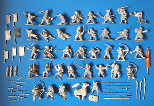 Dixon Miniatures Legends of Nippon, Samurai, Ninja Pre Slotta Metal Job Lot