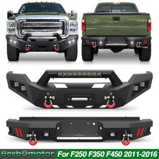 For 2011-2016 Ford F250/f350/f450 Steel Black Front Or Rear Bumper W/d-rings