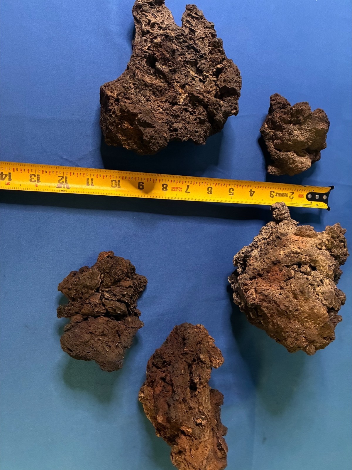 Aquarium Lava Stone Aquascape Terrarium  5 Pieces 7.7lbs