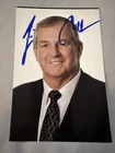JIM CALHOUN Signed 4x6 Photo UCONN Connecticut HUSKIES Basketball Coach