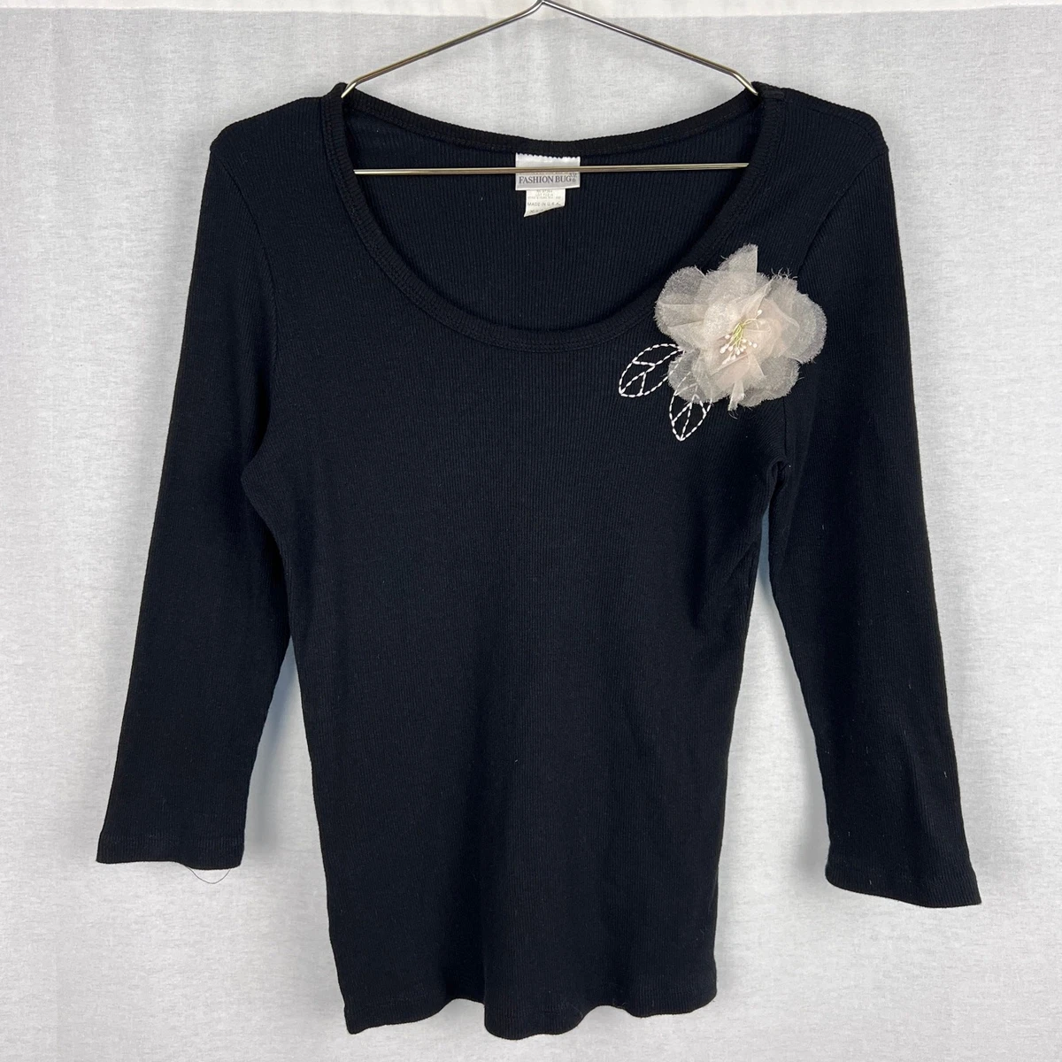 Haut Femme Fashion Bug Sans Manches, Décolleté Scoop, Noir, Taille L