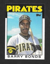 BARRY BONDS 1986 Topps Traded #11T (RC) Pirates Rookie Card. rookie card picture