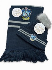 Harry Potter Ravenclaw Deluxe Scarf  Pompom Beanie Set Unisex
