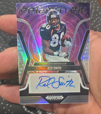 Panini 2025 Prizm Black Rod Smith Denver Broncos Prizmatrix Autograph #PS-RSH