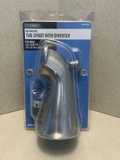 Everbilt Tub Spout w/Diverter Brushed Nickel 1/2" Slip Fit & 1/2"-3/4" Threaded
