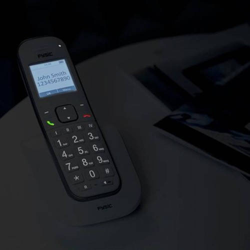 Fysic FX-9000 - DECT-Telefon fr Senioren mit groe Tasten und 1 Mobilteil, wei - Zdjęcie 5 z 6