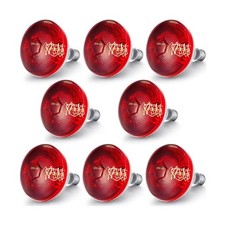 VIHOSE 8 Pack Infrared Heat Lamp for Chickens 250watt 120v Thickened Red Heat...
